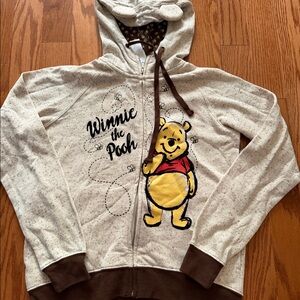 Winnie the Pooh hoodie with full zipper, S, new
